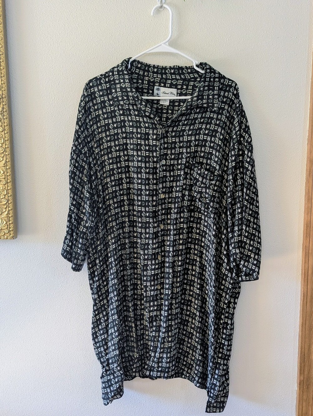 Island Blue 3XLT Rayon Shirt
